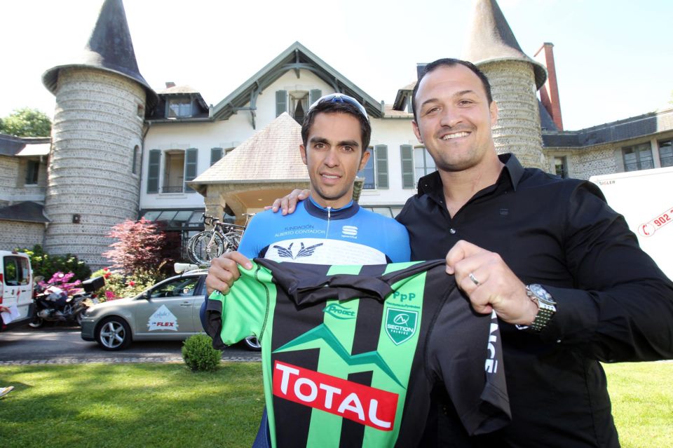 Alberto Contador pau espagne vainqueur tour de france cyclisme Pyrénées